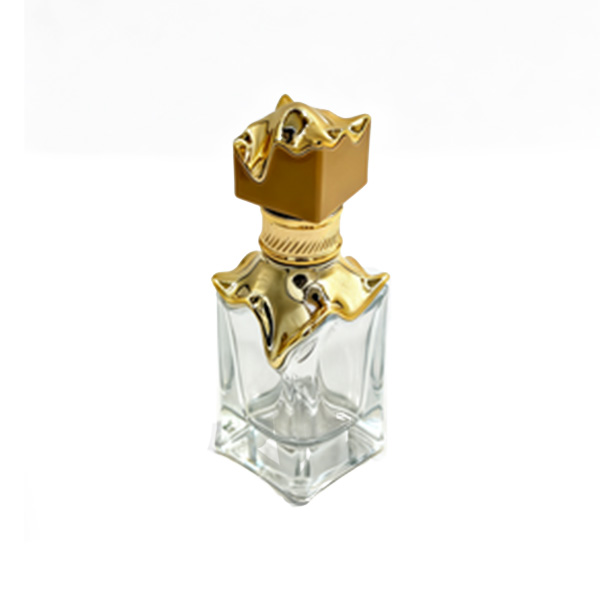 زجاجة عطور زجاجية مطلية بالذهب -30/100 مل