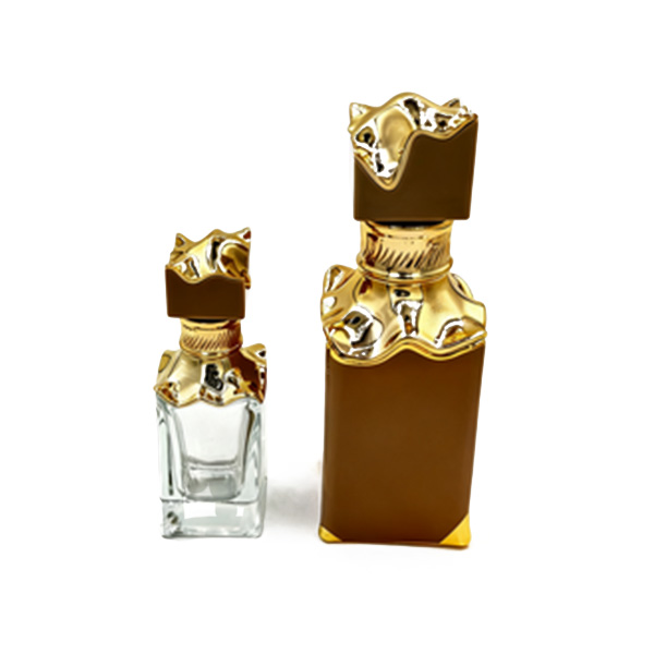 زجاجة عطور زجاجية مطلية بالذهب -30/100 مل