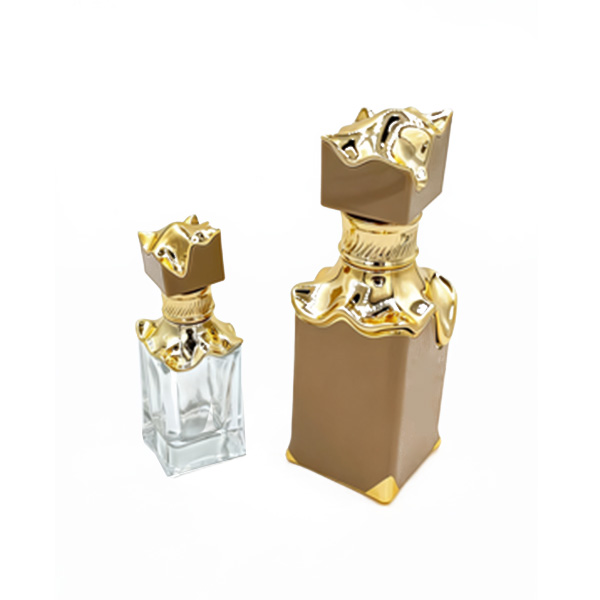 زجاجة عطور زجاجية مطلية بالذهب -30/100 مل