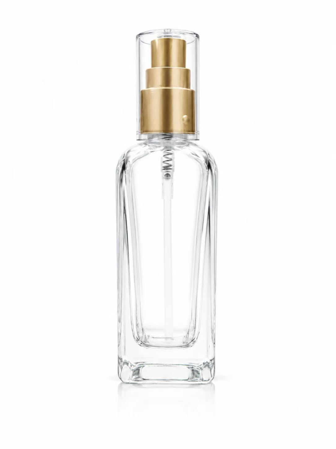 HJ-257 زجاجة عطر مستطيلة من الزجاج -100 مل